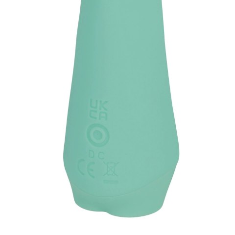 Mini Dual Rabbit Vibrator Green - kompaktowy masażer dwusilnikowy
