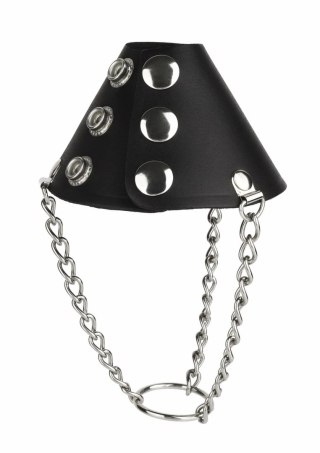Mr. Steel Parachute BallStretcher skorzany z łańcuszkami, regulowany