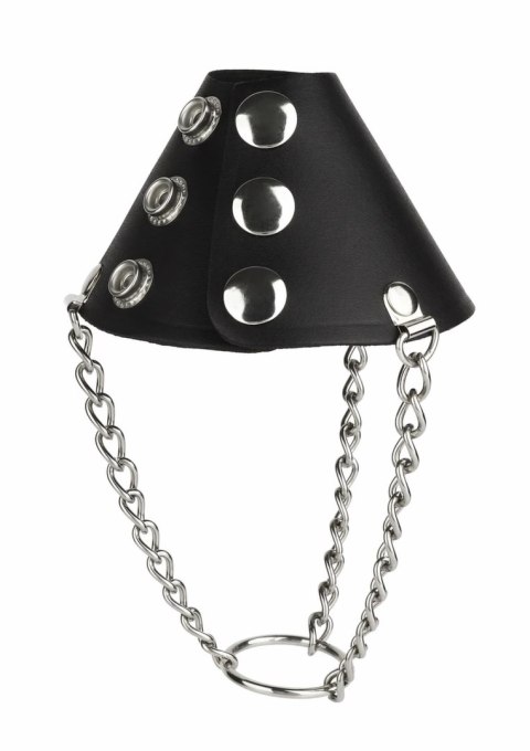 Mr. Steel Parachute BallStretcher skorzany z łańcuszkami, regulowany