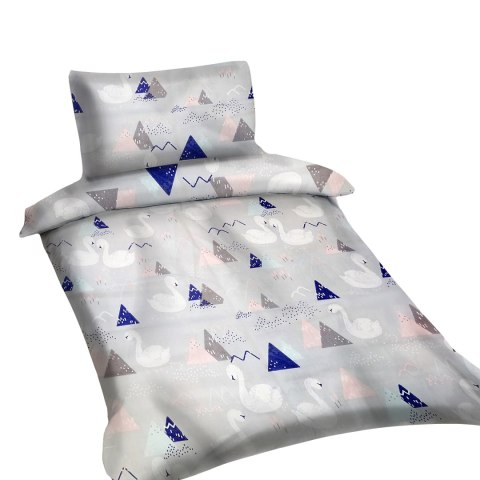 Komplet pościeli dziecięcej 90x120cm - łabędzie PRODUKT POLSKI