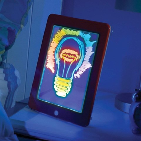 Magiczny tablet do rysowania 3D + pisaki - niebieski
