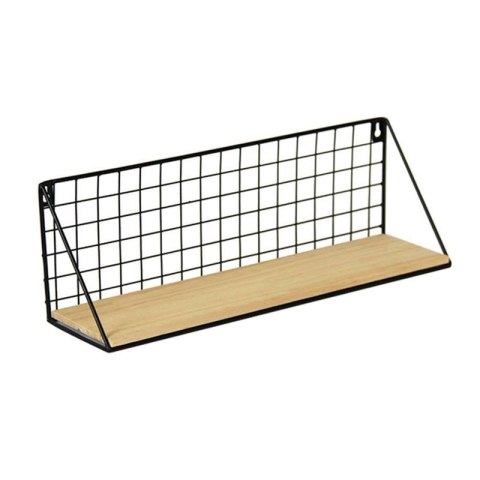 Półka ścienna metalowa styl LOFT 45 x13,5 cm- czarna