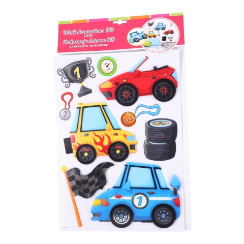 Dekoracja ścienna 3D - Cars