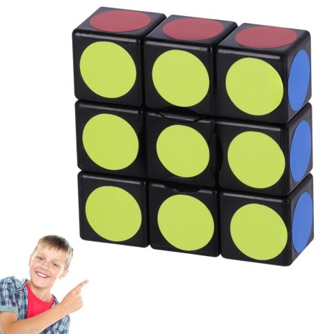 Nowoczesna układanka, kostka logiczna, Kostka Rubika - 1x3x3