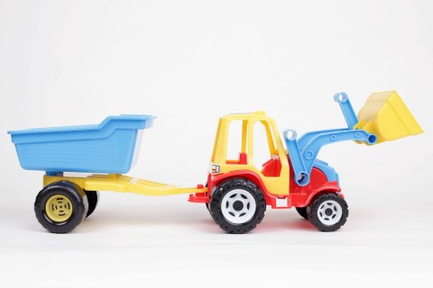 Traktor z ładowarką i przyczepą - model 138