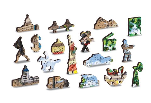 Drewniane Puzzle z figurkami - Wiktoriańska ulica rozm. XL, 1010 elementów