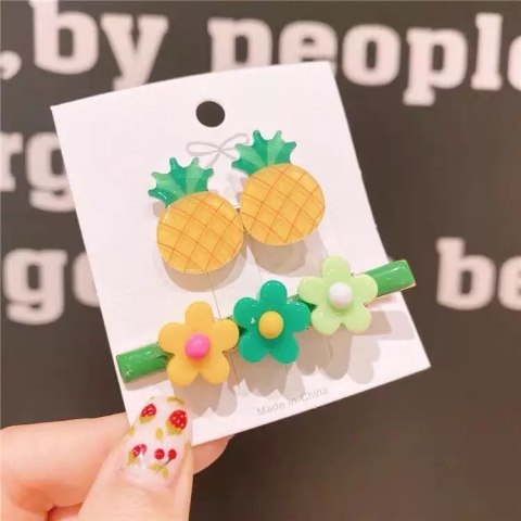 Komplet 2 szt. spinek do włosów - ananas
