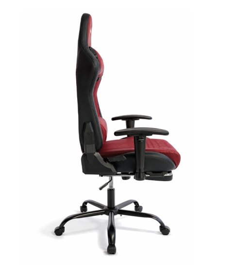 Ergonomiczny Obrotowy Fotel Gamingowy Czerwony Z Podnóżkiem Fotel Biurowy