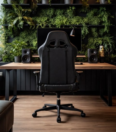 Ergonomiczny Obrotowy Fotel Gamingowy Szary Z Podnóżkiem Fotel Biurowy