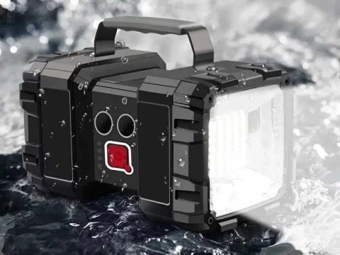 Latarka Led Mocna Akumulatorowa Dwustronna Powerbank Wodoodporna