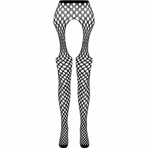 PASSION Eco Collection Bodystocking ECO S003 biały - ekologiczny model one size
