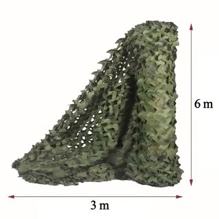 Siatka Maskująca Moro Ogrodowa Wojskowa Kamuflaż 3x6 Wytrzymała