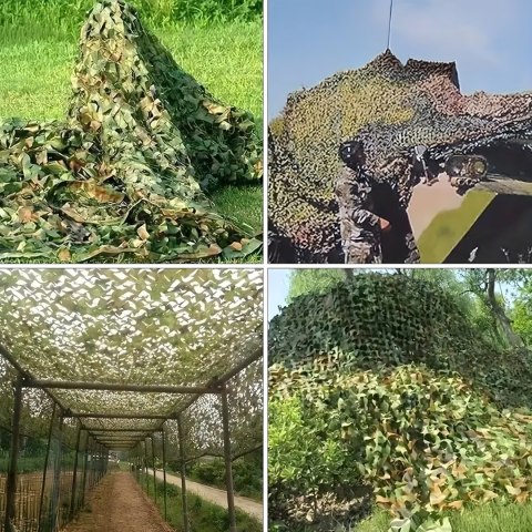 Siatka Maskująca Moro Ogrodowa Wojskowa Kamuflaż 3x6 Wytrzymała